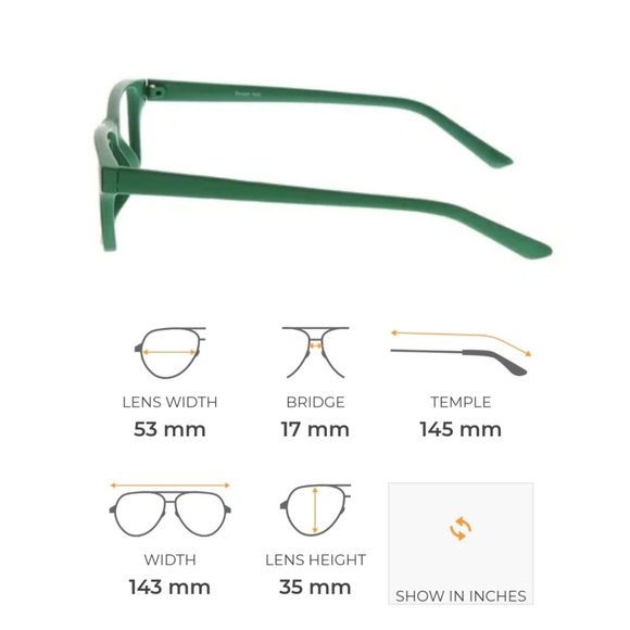 Seattle Unisex Eye Glasses RX -5.0 Lenses Matte Green Frame with Shell Case NEW - Picture 2 of 12